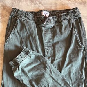 Old Navy Green Joggers Relaxed Fit Cotton Blend